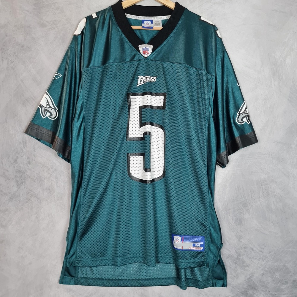Philadelphia Eagles Jersey Mens Medium Green NFL Reebok McNabb 5 On Field